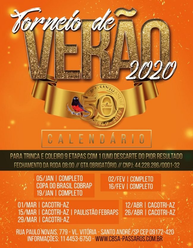 TORNEIO 2020 CBSA